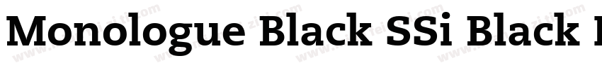Monologue Black SSi Black Italic字体转换